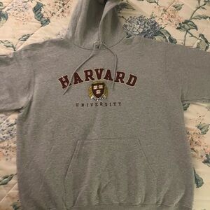 Harvard Gray Hoodie Sweatshirt